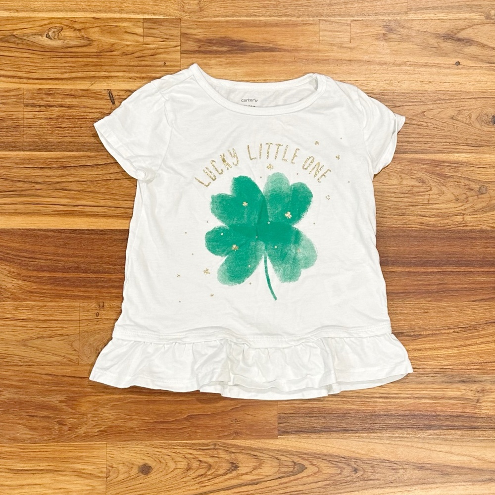 Kids Carter's 'Lucky Little Girl' Tee Size 4T